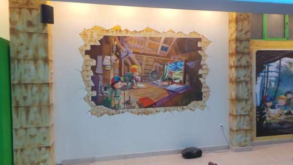 Sample work:Mural with the theme of the jungle in a professional space. - Image 2