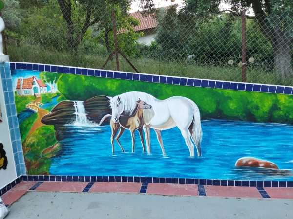 Sample work :Murals in outdoor space