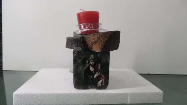 Resurrection Candle Holder with Red Candle - Image 4